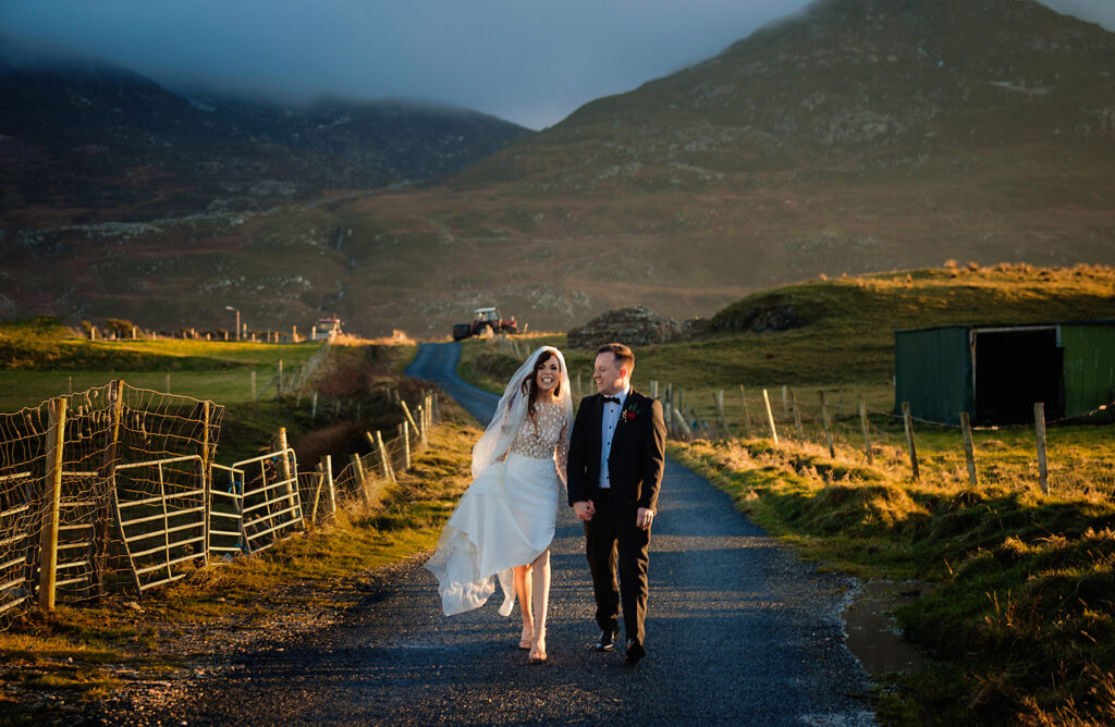 Donegal winter wedding, Ballyliffin